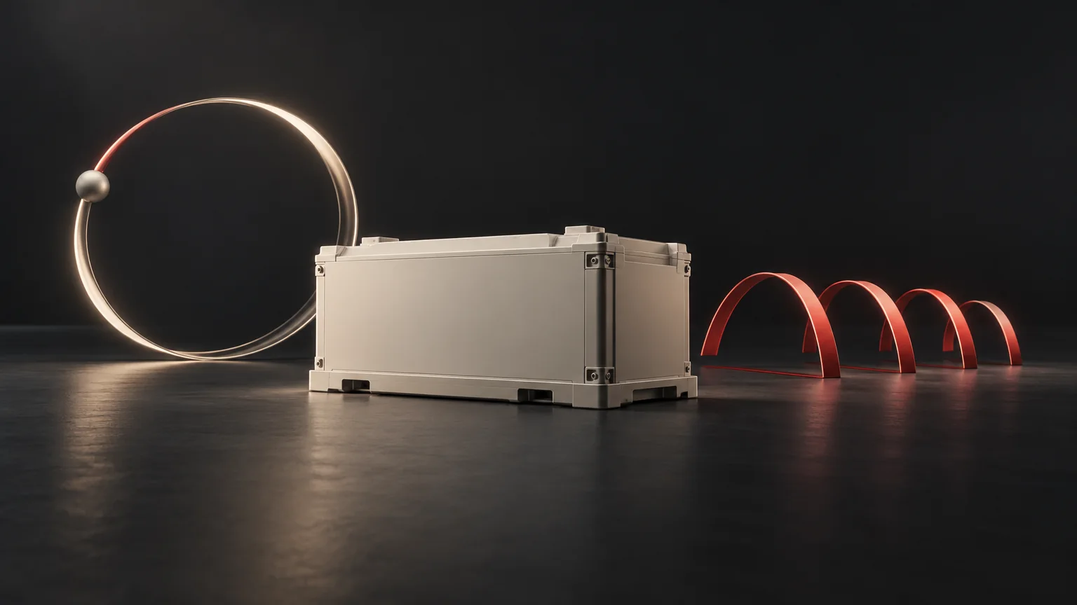 Conceptual engineering illustration: Cycle Life vs Calendar Life in a Lithium UPS.