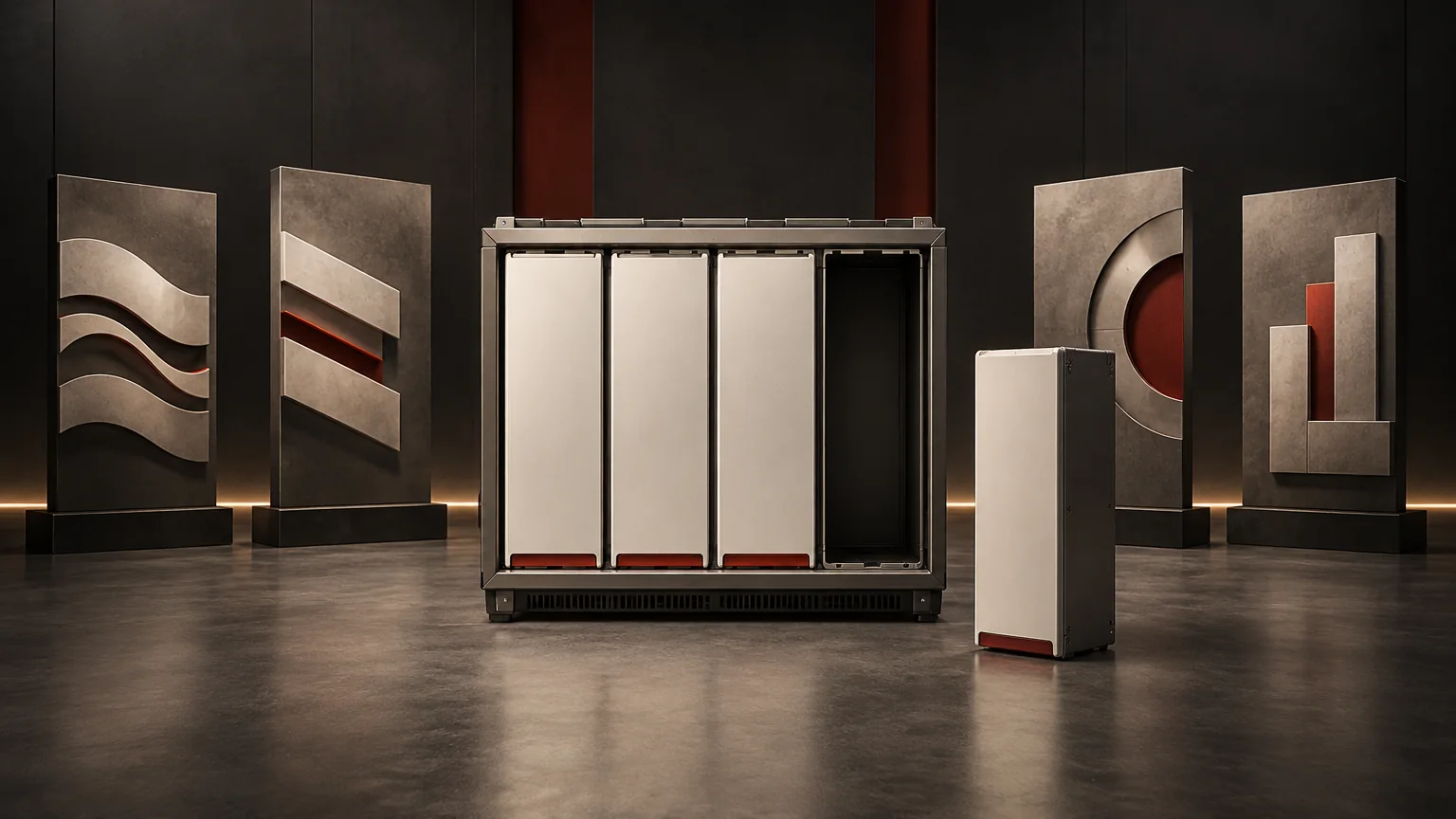 Conceptual engineering illustration: Modular, Parallel, Redundant or Hot-Swappable Inverters.