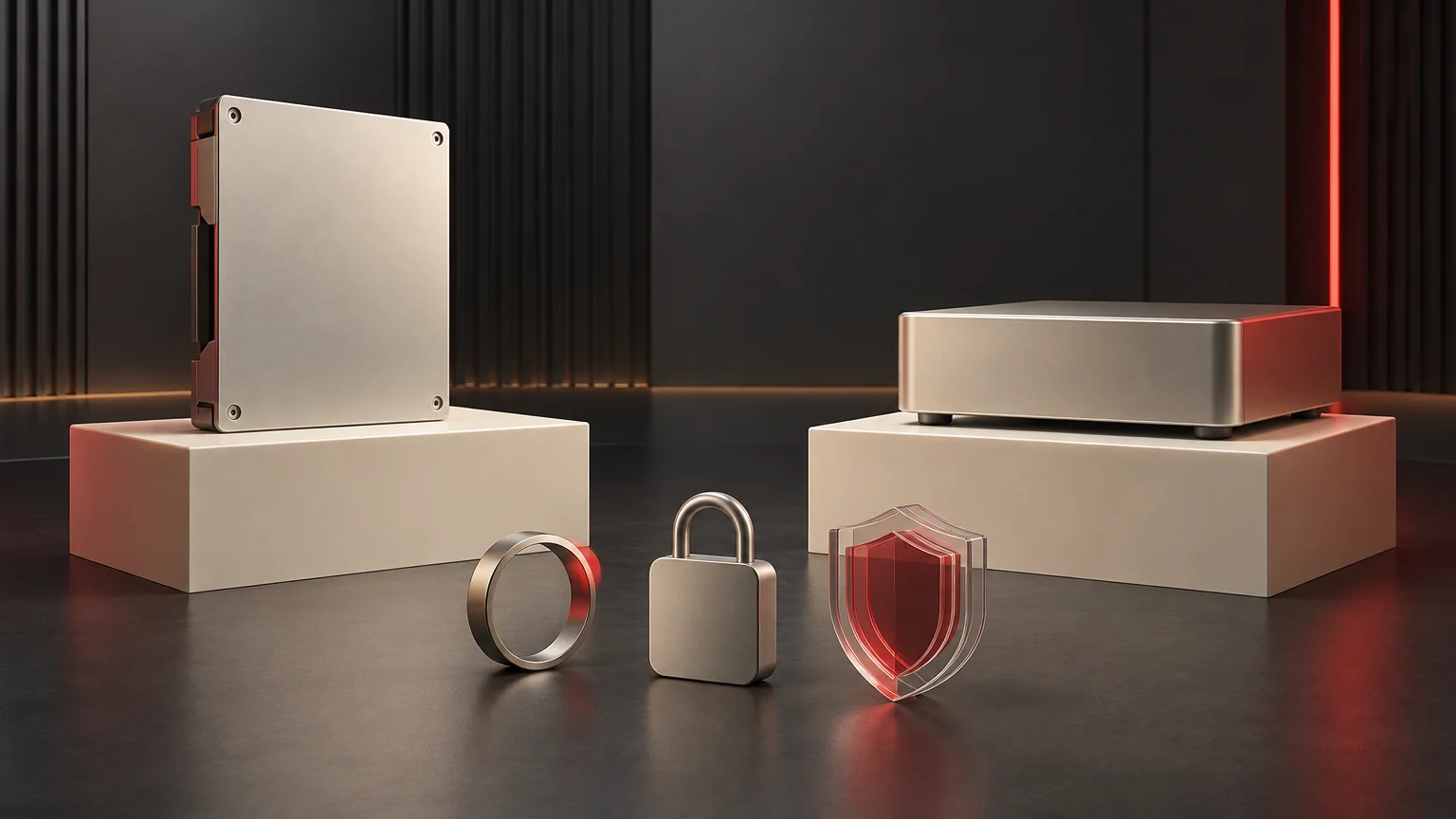 Conceptual enclosed monitoring module and separate collector beside authentication and privacy study objects.