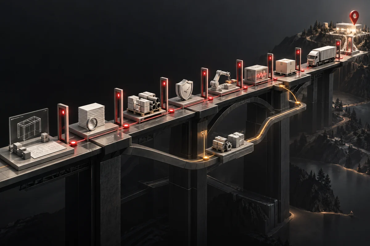 UPS Lead-Time Planning: Separate Standard, Custom and High-Quantity Orders — conceptual engineering illustration