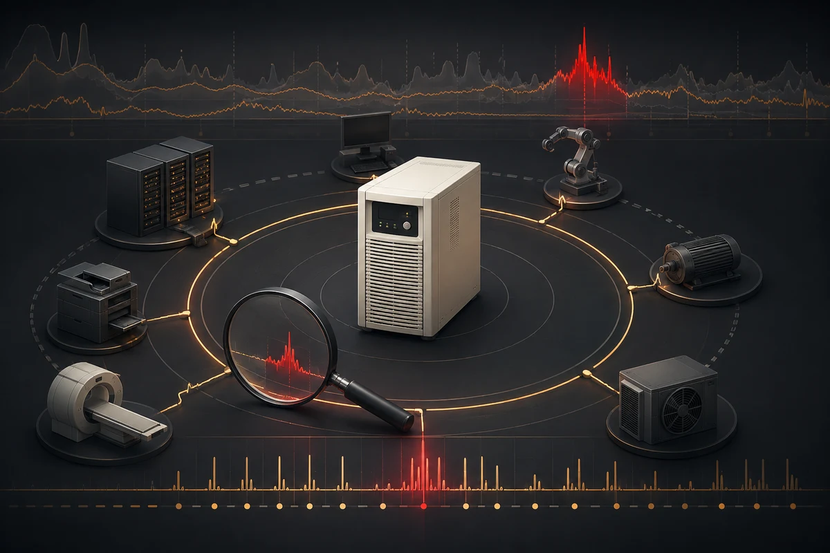 UPS Overload Alarm: Load Audit Before You Reset Anything — conceptual engineering illustration