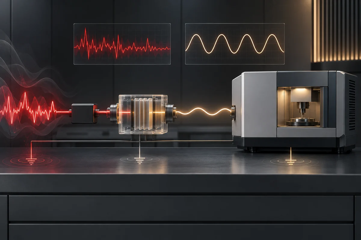 Why Output Waveform and Regulation Matter to Precision Instruments — conceptual engineering illustration